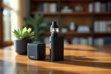 Différents kits de cigarette électronique posés côte à côte