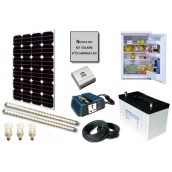 Kit solaire d'éclairage LED 12V 200W avec réfrigérateur