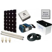 Kit solaire d'éclairage LED 12V 130W